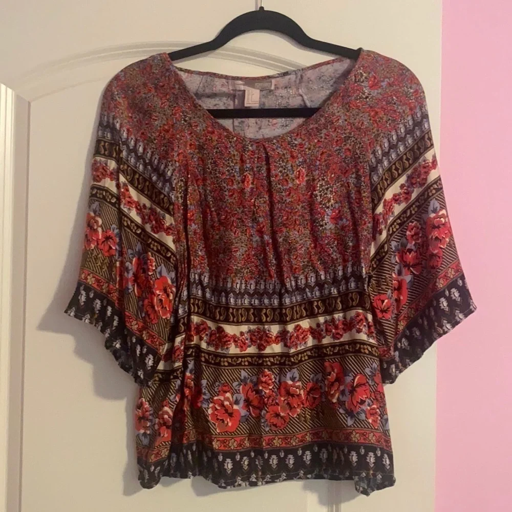 Floral blouse new without tags - Picture 1 of 3